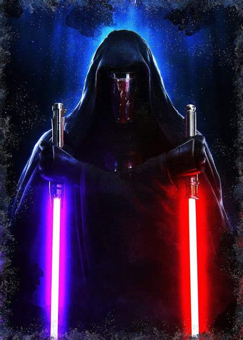 DARTH REVAN Darth Revan Poster Darth Revan Digital Star | Etsy | Star ...