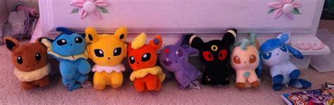 eeveelution plushies by yinyangtigre on DeviantArt