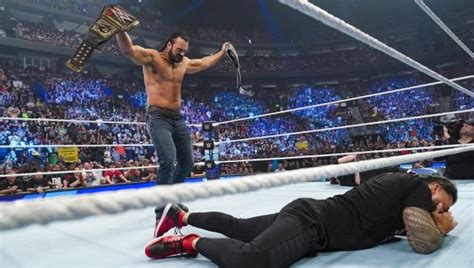 WWE SmackDown Results: Drew McIntyre delivers 'Claymore Kick' to Roman Reigns; Ronda Rousey ...