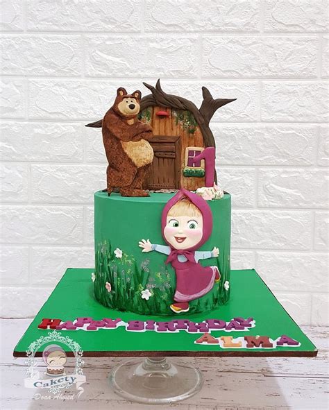 Masha and the bear - Cake by Cakety - CakesDecor