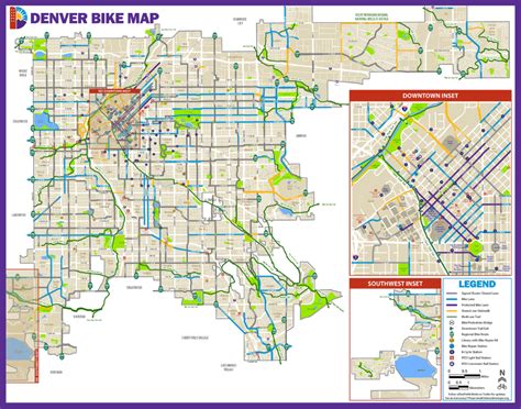 Download the PDF bike map of Denver