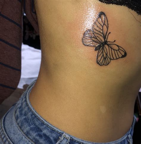 Butterfly rib cage tattoo | Butterfly tattoos for women, Ribcage tattoo ...