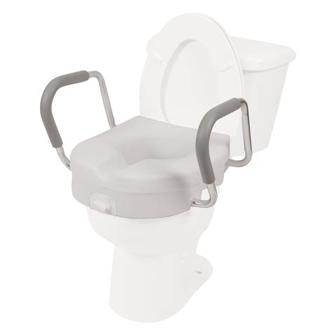 Toilet Seat Riser w/ Removable Arms - Free Shipping - Home Medical Supply