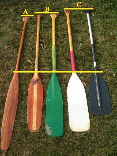 Basic Canoe Paddle Selection - length