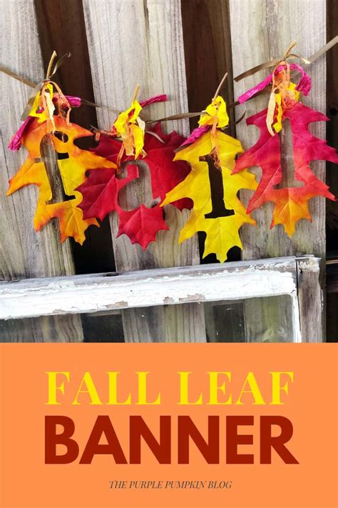 Fall Leaf Banner - A Quick & Easy Autumn Craft to Make for Your Home!