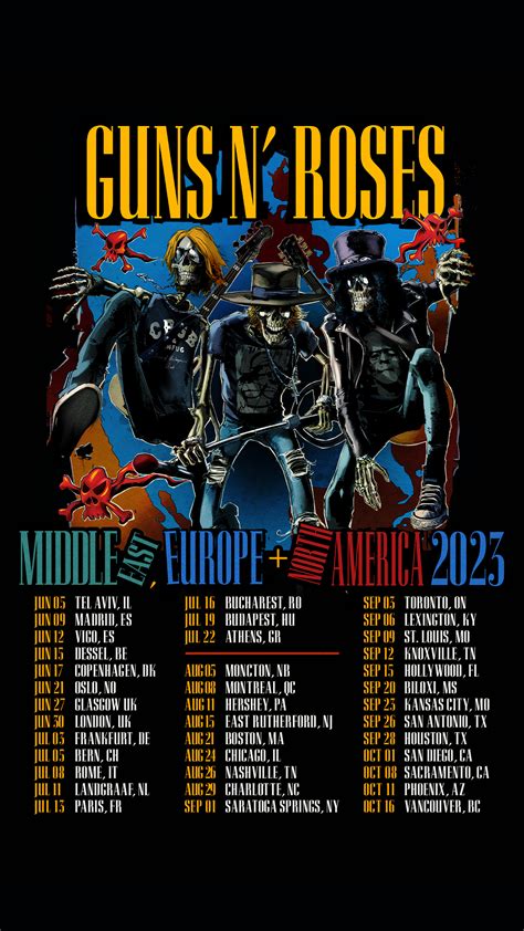 Rock And Roll Legends Guns N’ Roses Announce 2023 World Tour – The ...