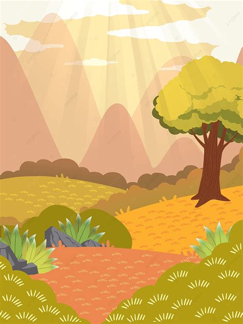 Fresh Outdoor Background Illustration, Grass, Outdoor, Trees Background ...