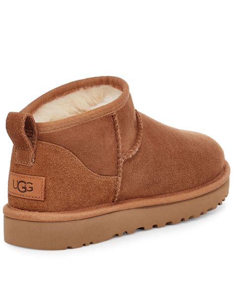 UGG Women's Chestnut Classic Ultra Mini Boots - Round Toe | Boot Barn