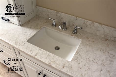 LG Viatera Clarino quartz countertops | Quartz countertops, Countertops, Bathroom vanity tops