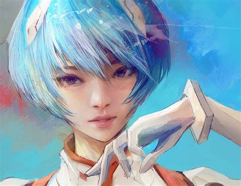 ArtStation - fan art / Rei Ayanami (Neon Genesis EVANGELION)