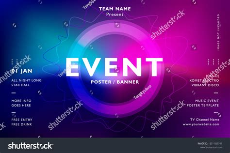 Music Event Banner Design Template Digital Stock Vector (Royalty Free) 1551185741 | Shutterstock