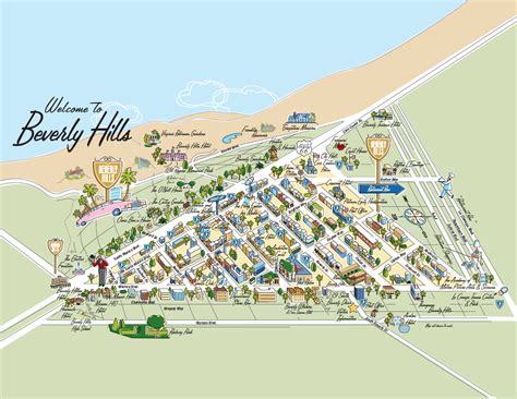 Map of Beverly Hills | Beverly hills celebrity homes, Beverly hills, Usa travel map