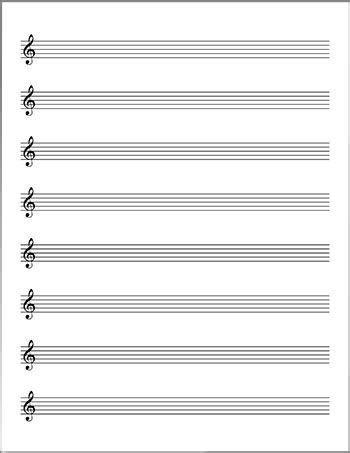 Treble clef lead sheet blank template page 2 | Blank sheet music, Lead sheet, Sheet music