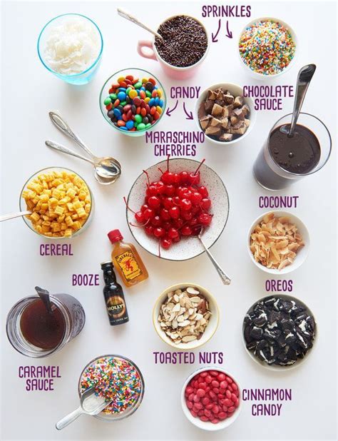 53 Top Pictures Ice Cream Bar Toppings - Ice Cream Sundae Bar Ideas ...