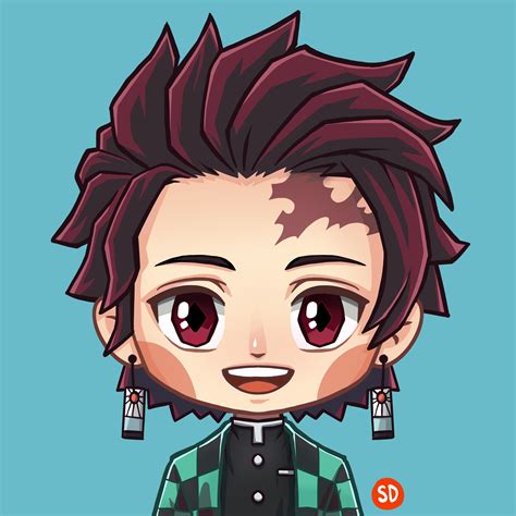 Draw #chibi Tanjiro Kamado | Demon Slayer | - YouTube | Chibi, Demon ...