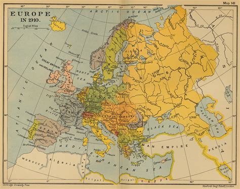 Europe in 1910 - Full size