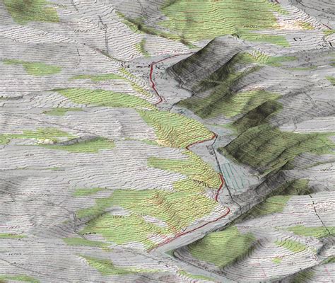 3D DEM Topographical Map Pseudo Color | Satellite Imaging Corp