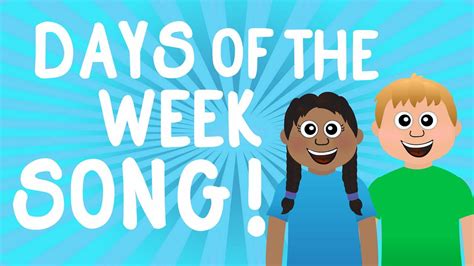 Learn the 7 Days of the Week Song for Kids – Learn Sunday Monday ...