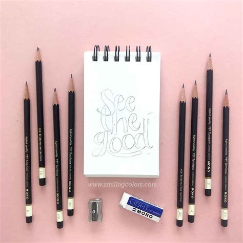 Faux Calligraphy: How to easily Hand Letter with any pen or pencil! - Smiling Colors