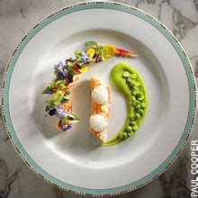 Yannick Alléno's king crab with rock rose, chickweed and borage flowers - Photo by Paul Cooper ...