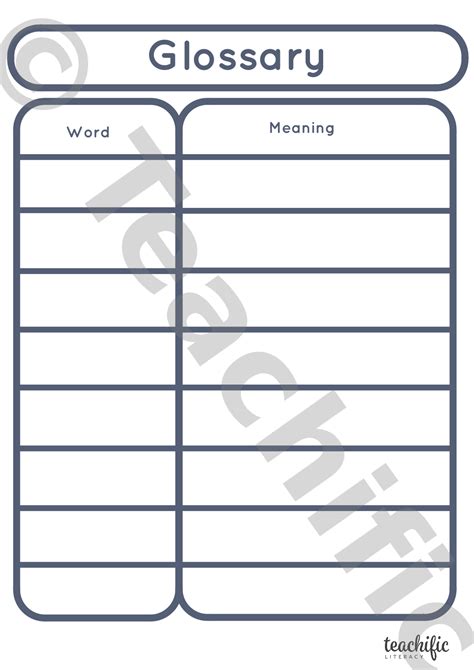 Writing Templates: Make Your Own Glossary 1 | Teachific