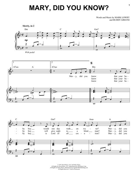 Pentatonix Mary, Did You Know? Sheet Music Notes, Chords Download ...