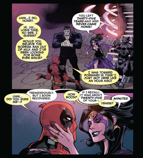 Shiklah and Deadpool | Deadpool comic, Comics love, Marvel funny