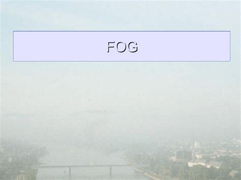 Radiation Fog