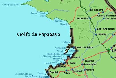 Costa Rica Map Papagayo