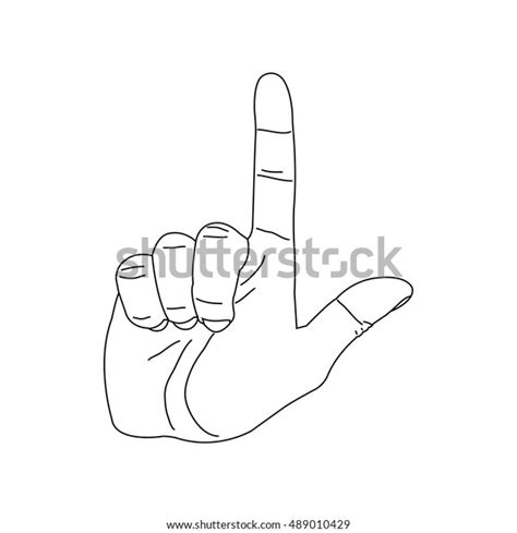 Hand Loser Gesture Stock Vector (Royalty Free) 489010429