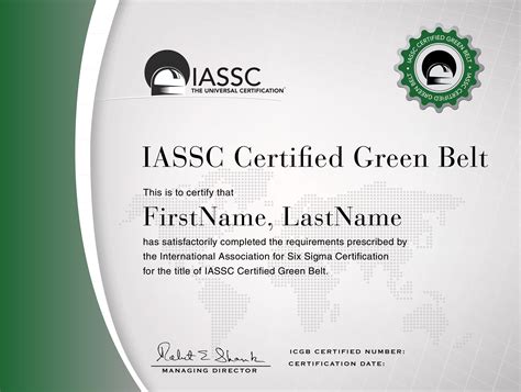 ICGB - IASSC Certified Lean Six Sigma Green Belt Certification - CORE - 100% Online + Exam ...