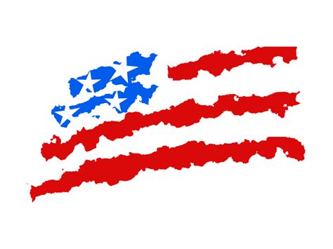 Waving American Flag Drawing | Free download on ClipArtMag