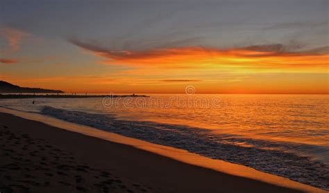 Sunset, Redondo Beach, Los Angeles, California Stock Image - Image of ...