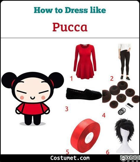 how to dress like pucca from the animated movie it's so cute and easy