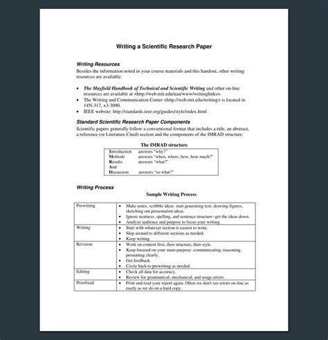 Research Paper Outline Templates