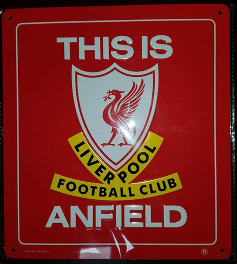 Liverpool This is Anfield Sign, Hobbies & Toys, Memorabilia & Collectibles, Fan Merchandise on ...