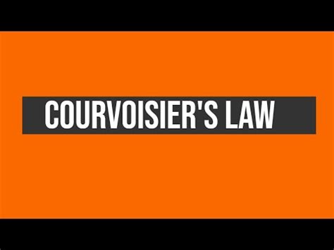 Courvoisier Law Explained - YouTube