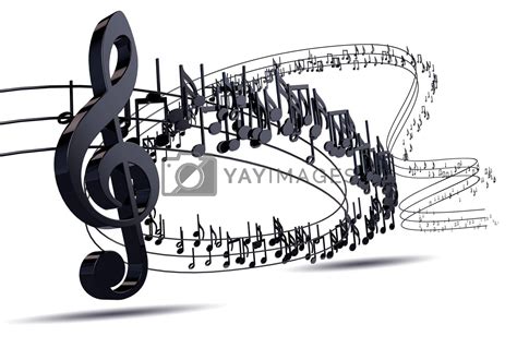 Music background design.Musical writing isolated over white by ...