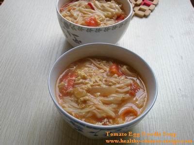 Tomato Egg Noodle Soup- Healthy Chinese Recipe