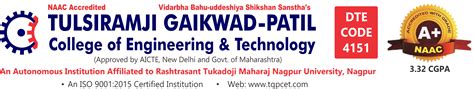 Tulsiramji Gaikwad Patil College of Engineering and Technology