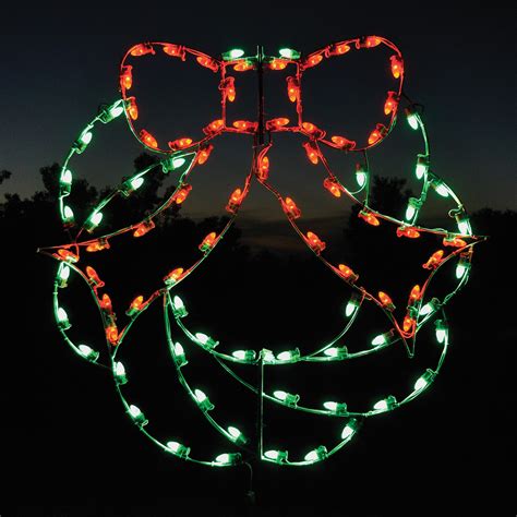 Wreath and Poinsettia Displays, LED Lighting — HolidayLights.com