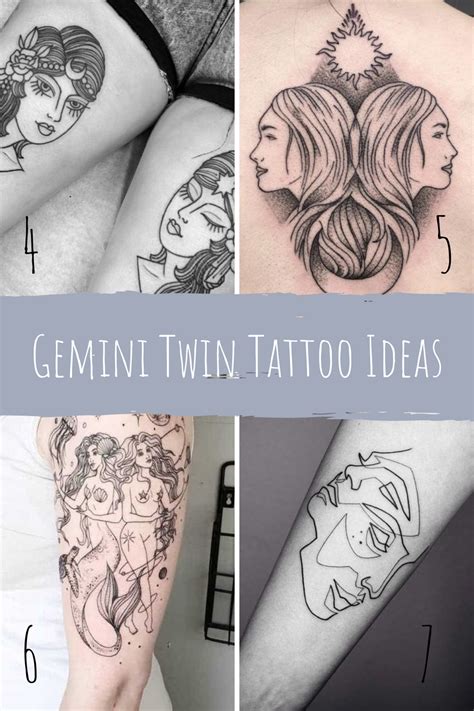 29 Unique Gemini Twin Tattoo Ideas - Tattoo Glee