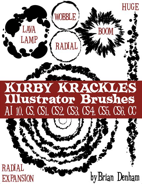 Kirby Krackles brush set -UPDATED from AI10 to CS6 by DaneRot on DeviantArt