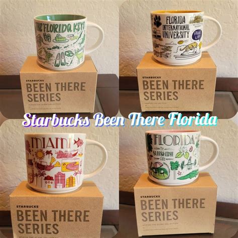 Starbucks Been There Series Mugs Collectible Florida Miami the Keys and ...