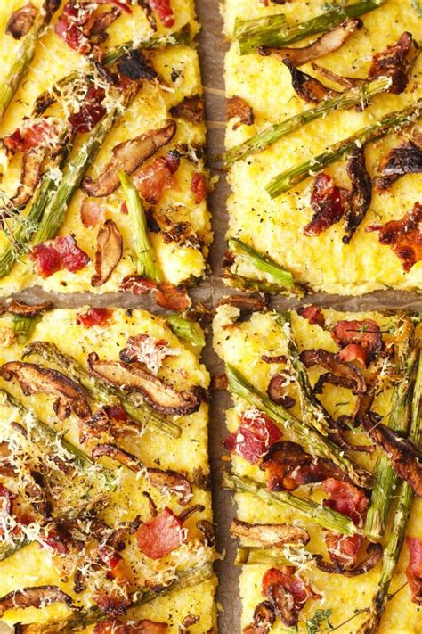 Polenta Crust Roasted Veggie Pizza | Garden in the Kitchen