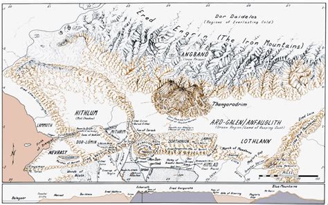 tolkiens legendarium - Why is Thangorodrim/Angband not visible in the ...