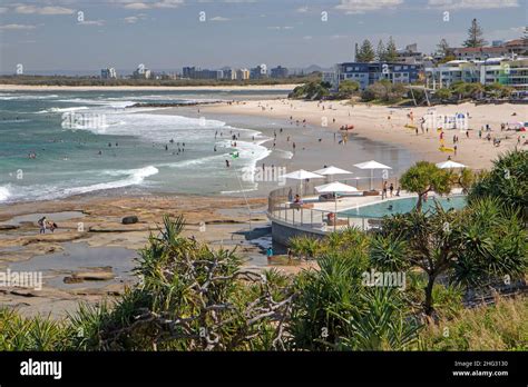 Beach in Caloundra Stock Photo - Alamy