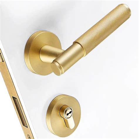 Satin brass entry door lever with mortice lock | Entry door hardware, Door handles and locks ...