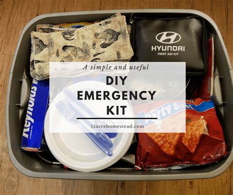 My DIY Emergency Kit: What's In It - 15 Acre Homestead