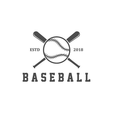 Baseball Logo Design Premium Vector